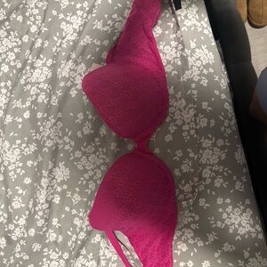 Victoria's Secret Fuchsia Lace Bra